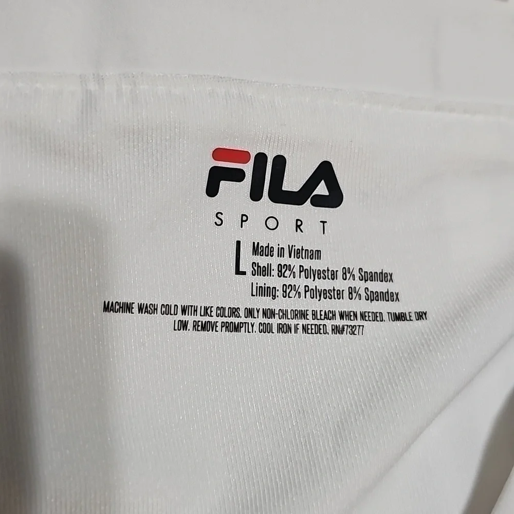 Fila White Golf Tennis Mini Skort‎ Size Large New